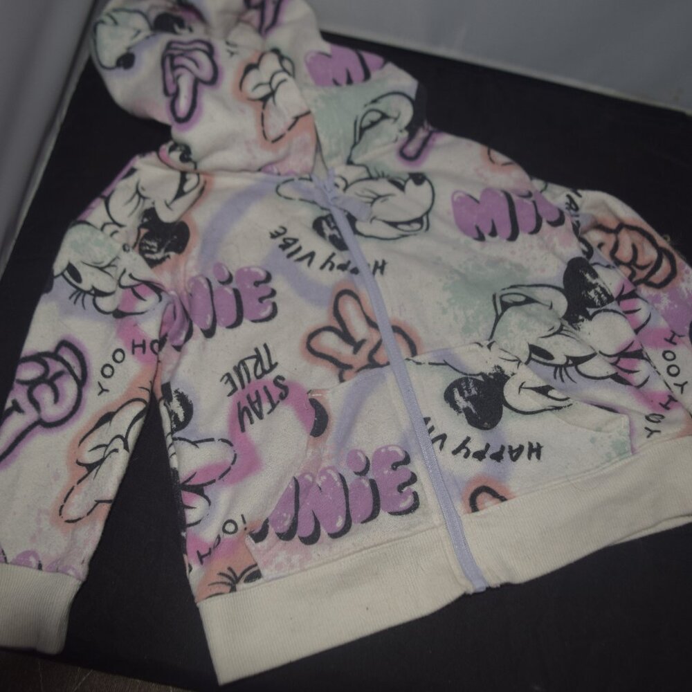 DisneyxJumping Beans Minnie Mouse French Terry Zip Hoodie 2T